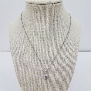 Veronese‎ QVC Necklace Rhinestone Silver Tone Bling
